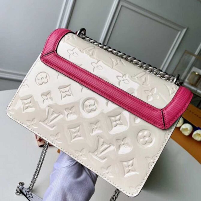 Louis Vuitton Replica Monogram Vernis Patent Leather LV Replica Wynwood Bag M90442 Creme 2019