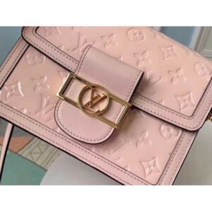 Louis Vuitton Replica Monogram Vernis Patent Leather Mini Dauphine Bag Pink 2019