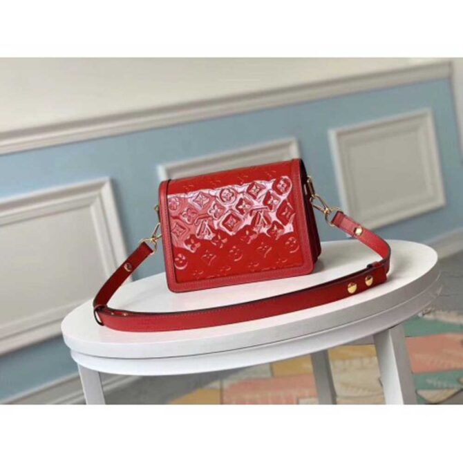 Louis Vuitton Replica Monogram Vernis Patent Leather Mini Dauphine Bag Red 2019