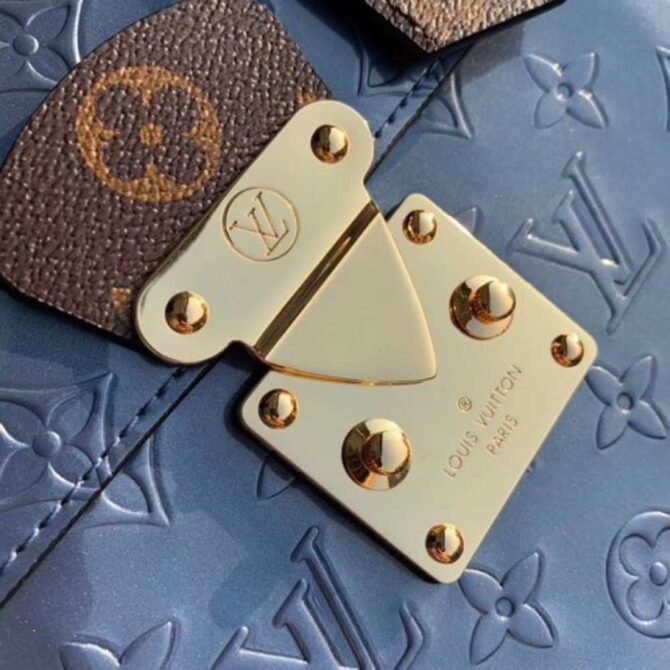 Louis Vuitton Replica Monogram Vernis Patent Leather Spring Street Bag M90373 Bleu Jean 2019