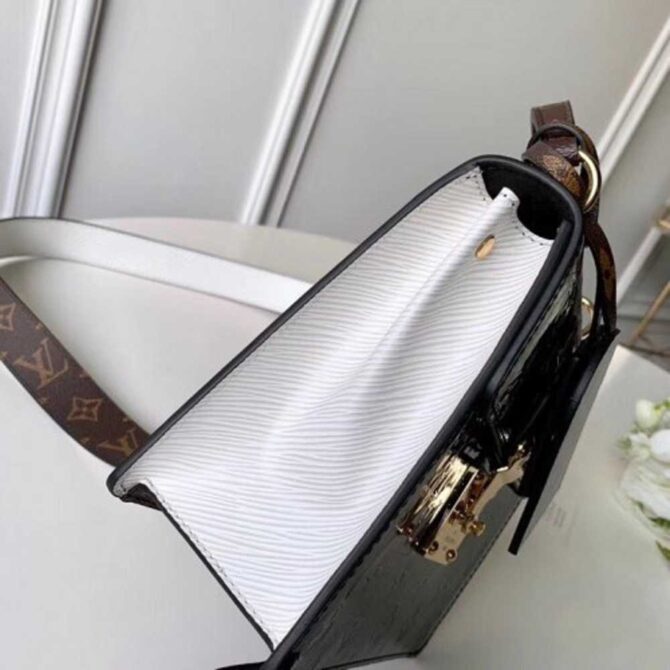 Louis Vuitton Replica Monogram Vernis Patent Leather Spring Street Bag M90375 Black 2019