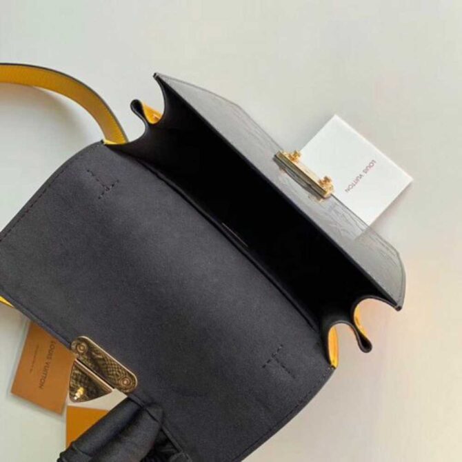 Louis Vuitton Replica Monogram Vernis Patent Leather Spring Street Bag M90376 Bitume Métallisé 2019