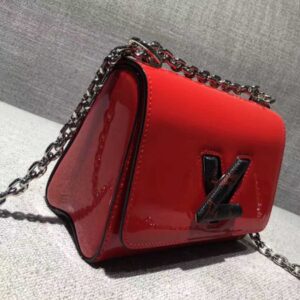 Louis Vuitton Replica Monogram Vernis Twist PM Bag M54245 Red 2017