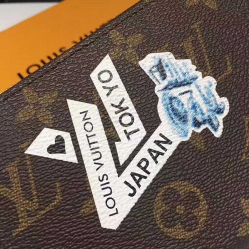 Louis Vuitton Replica Monogram Word Tour Zippy Wallet M60017 2017