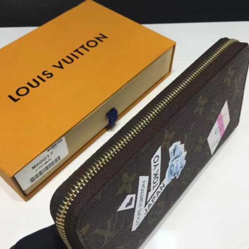 Louis Vuitton Replica Monogram Word Tour Zippy Wallet M60017 2017