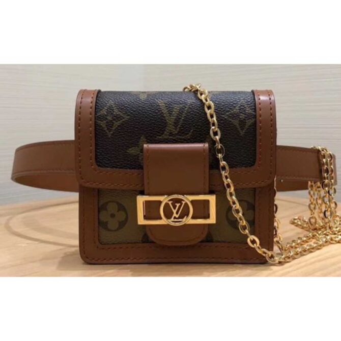 Louis Vuitton Replica Monogram and Monogram Reverse Canvas Dauphine BB Bumbag M68621 2019