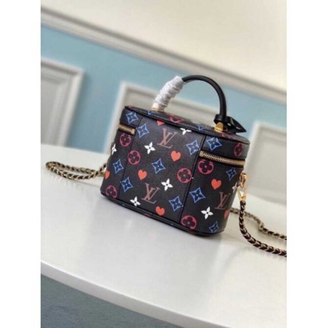 Louis Vuitton Replica Monogram canvas Game On Vanity PM Black Bag M57482