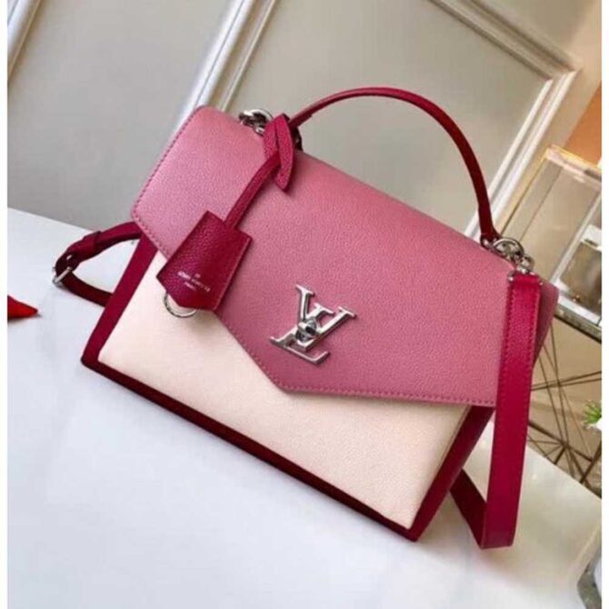 Louis Vuitton Replica Mylockme Handbag M51490 Pink/Red/Nude 2018