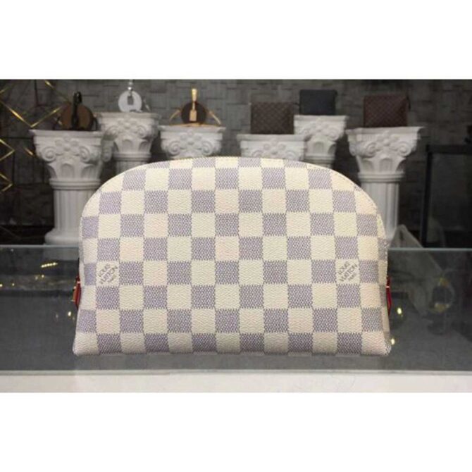 Louis Vuitton Replica N23345 Damier Azur canvas Cosmetic Pouch GM