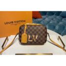 Louis Vuitton Replica N40178 LV Replica Santa Monica Bags Damier Ebene Canvas Safran Yellow
