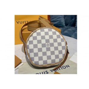 Louis Vuitton Replica N40333 LV Replica Boite Chapeau Souple PM handbag in Damier Azur canvas