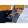 Louis Vuitton Replica N40422 LV Replica Pocket Organizer Wallet in Orange Damier Graphite Giant coated canvas