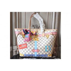 Louis Vuitton Replica N41065 NeverfulL MM Damier Azur Canvas Bags