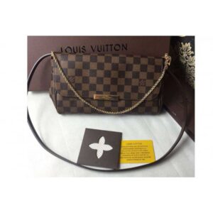Louis Vuitton Replica N41129 Favorite MM Damier Ebene Canvas Bags
