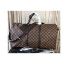 Louis Vuitton Replica N41428 Keepall Bandouliere 45 Damier Ebene Canvas Travel Bags