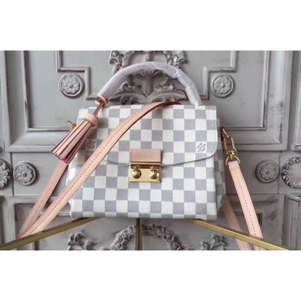 Replica Louis Vuitton Croisette Damier Azur Canvas Bag 