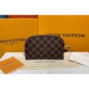 Louis Vuitton Replica N47516 LV Replica Cosmetic Pouch PM Bags Damier Ebene Canvas