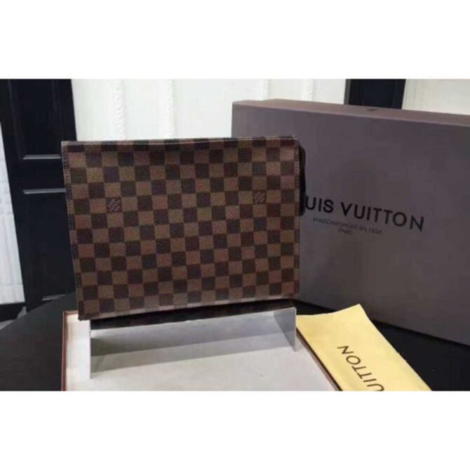 Louis Vuitton Replica N47543 Damier Ebene Canvas Ebony LV Replica Handbags