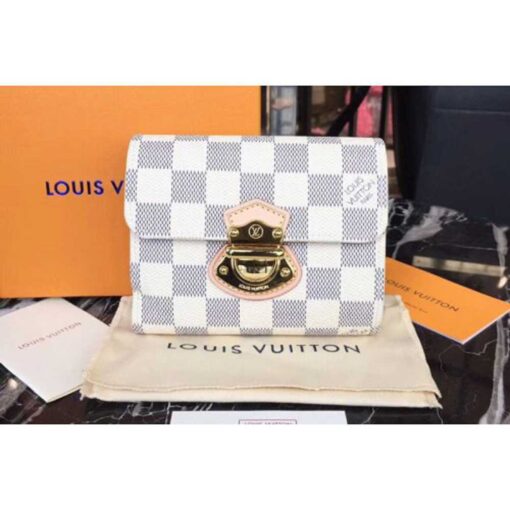 Louis Vuitton Replica N60030 LV Replica Victorine Wallets Damier Azur Canvas