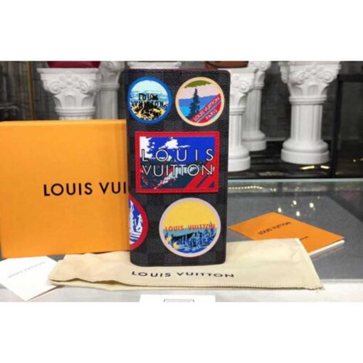 Louis Vuitton Replica N60091 LV Replica Brazza Wallet Damier Graphite Canvas