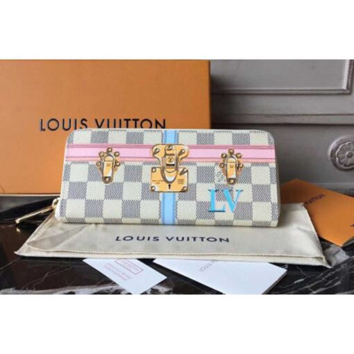 Louis Vuitton Replica N60109 Clemence Wallet Damier Azur Canvas