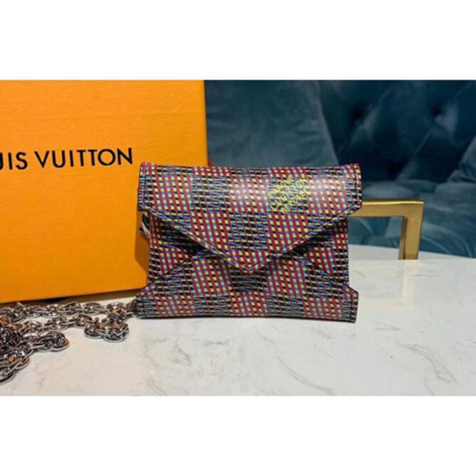 Louis Vuitton Replica N60278 LV Replica Kirigami Necklace Bags Damier LV Replica Pop Pink
