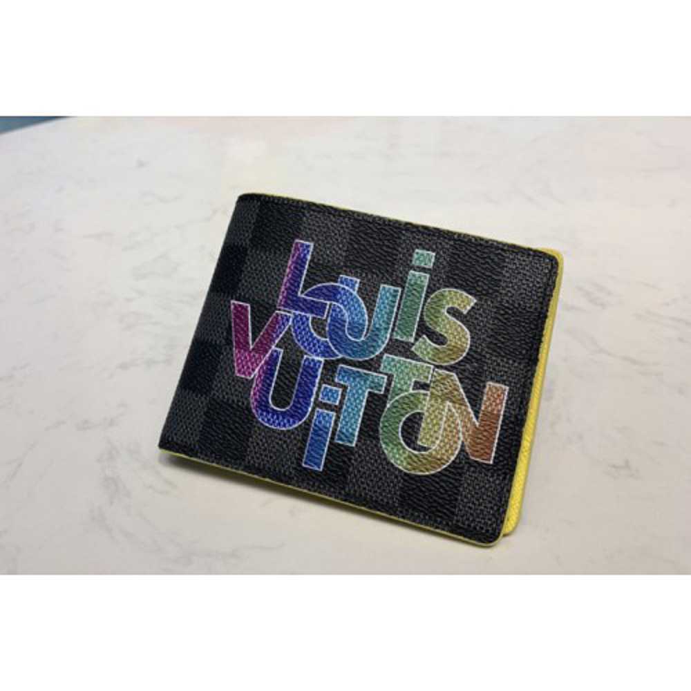 Louis Vuitton Replica N60302 LV Replica Multiple Wallet In Damier Graphite Canvas