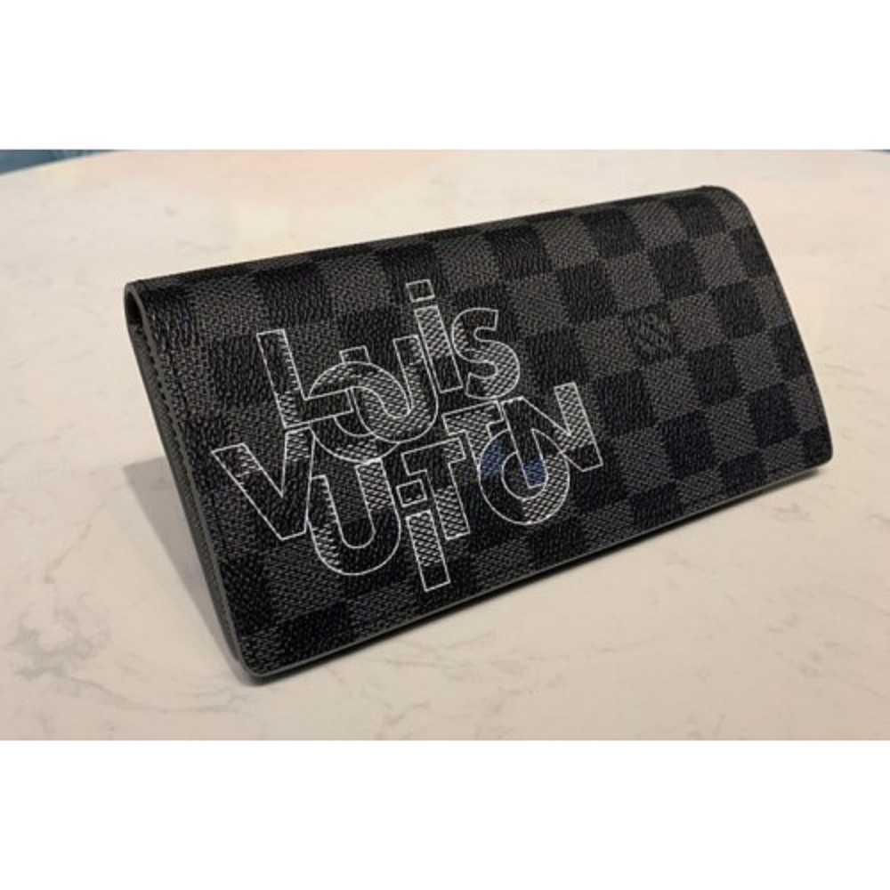 Louis Vuitton Replica N60326 LV Replica Brazza Wallet In Damier Graphite Canvas With Gray