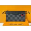 Louis Vuitton Replica N60354 LV Replica Utility Coin Card holder In Damier Graphite canvas