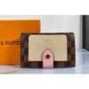 Louis Vuitton Replica N60380 LV Replica Juliette wallet in Damier Ebene coated canvas With Cream / Venus Pink