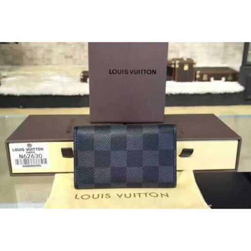 Louis Vuitton Replica N62630 6 Key Holder Damier Graphite Canvas