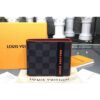 Louis Vuitton Replica N62663 Multiple Wallet Damier Graphite Canvas