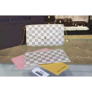 Louis Vuitton Replica N63106 Pochette Felicie Damier Azur Bags