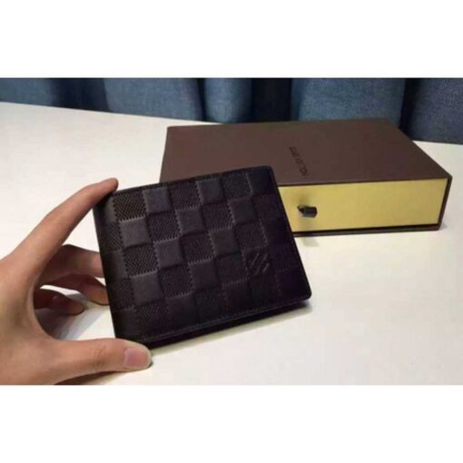 Louis Vuitton Replica N63124 Multiple Wallet Damier Infini Leather