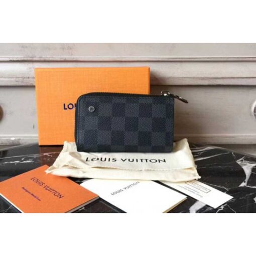 Louis Vuitton Replica N64410 Car Key Case Damier Graphite Canvas