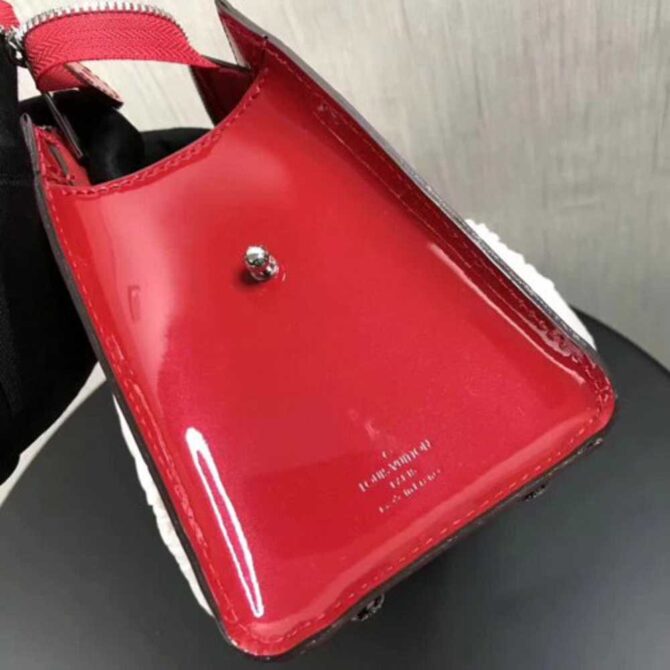 Louis Vuitton Replica Neo Triangle Monogram Vernis Handbag Burgundy 2018