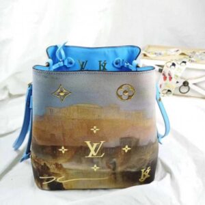 Louis Vuitton Replica Neonoe Bucket Bag M53501 Blue/Gold 2018