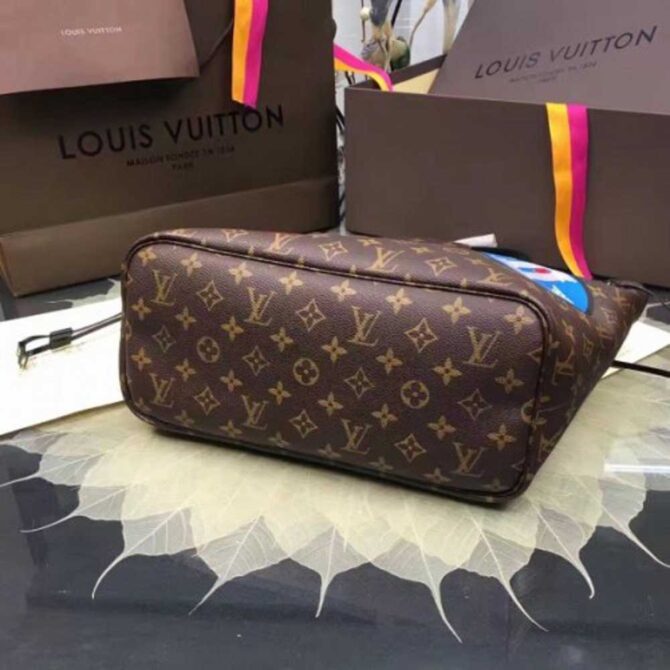 Louis Vuitton Replica Neverfull MM Bag Monogram World Tour M42844
