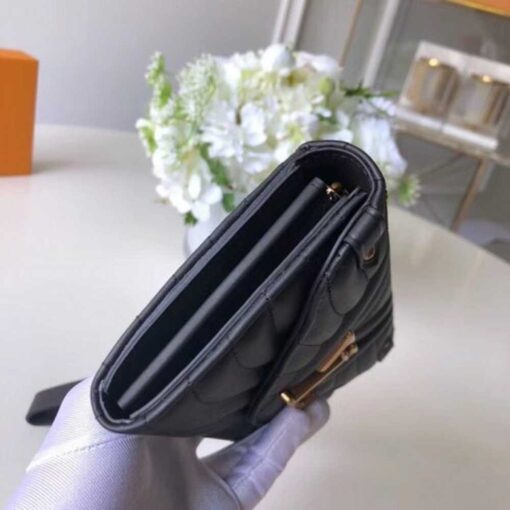 Louis Vuitton Replica New Wave Long Wallet in Calfskin M63298 Black