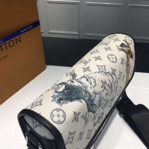 Louis Vuitton Replica Original Leather Animal Print  Men’s Shoulder Bag M54248 White 2017