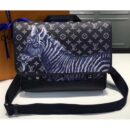 Louis Vuitton Replica Original Leather Zebra Print  Men’s Shoulder Bag M43293 Black 2017