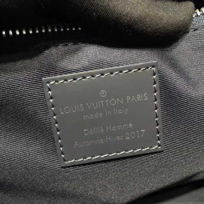 Louis Vuitton Replica Original Leather Zebra Print  Men’s Shoulder Bag M43293 Black 2017