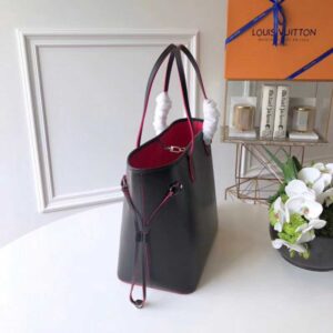 Louis Vuitton Replica Original Quality Epi Neverfull MM Bag M54185 Noir/Fuchsia