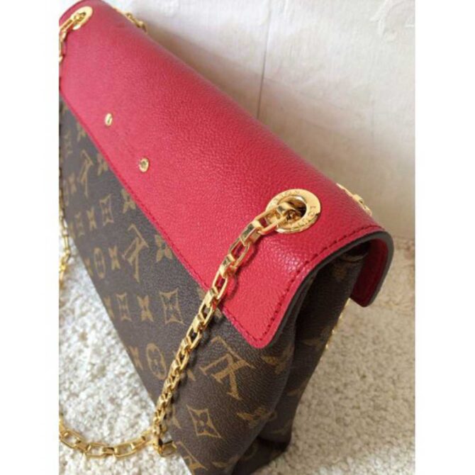 Louis Vuitton Replica Pallas Chain Flap Bag red flap