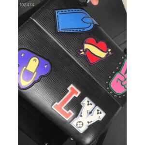 Louis Vuitton Replica Patches Stickers Epi Cluny BB Bag M52484 Black 2019