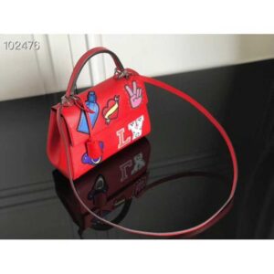 Louis Vuitton Replica Patches Stickers Epi Cluny BB Bag M52484 Red 2019