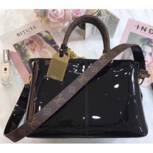 Louis Vuitton Replica Patent Calf Leather Tote Miroir Bag M54626 Noir 2018