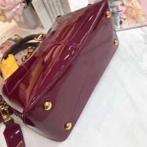 Louis Vuitton Replica Patent Calf Leather Tote Miroir Bag M54640 Fuchsia 2018