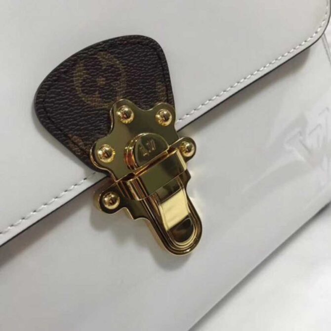 Louis Vuitton Replica Patent Leather Monogram Canvas Cherrywood Bag M53352 Blanc 2018