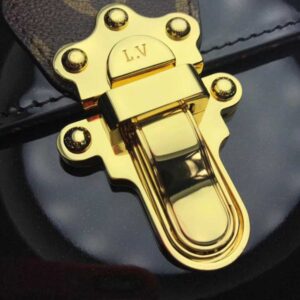 Louis Vuitton Replica Patent Leather Monogram Canvas Cherrywood Bag M53353 Noir 2018